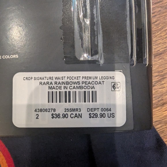 Torrid rainbow Pocket Premium Leggings Blue 2x New! - Picture 8 of 11